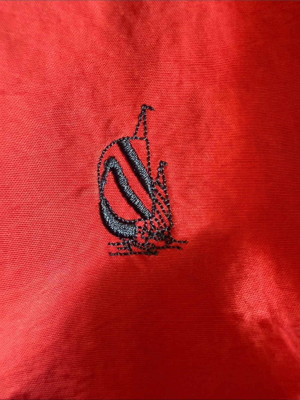 Nautica Red Jacket with Navy Trim